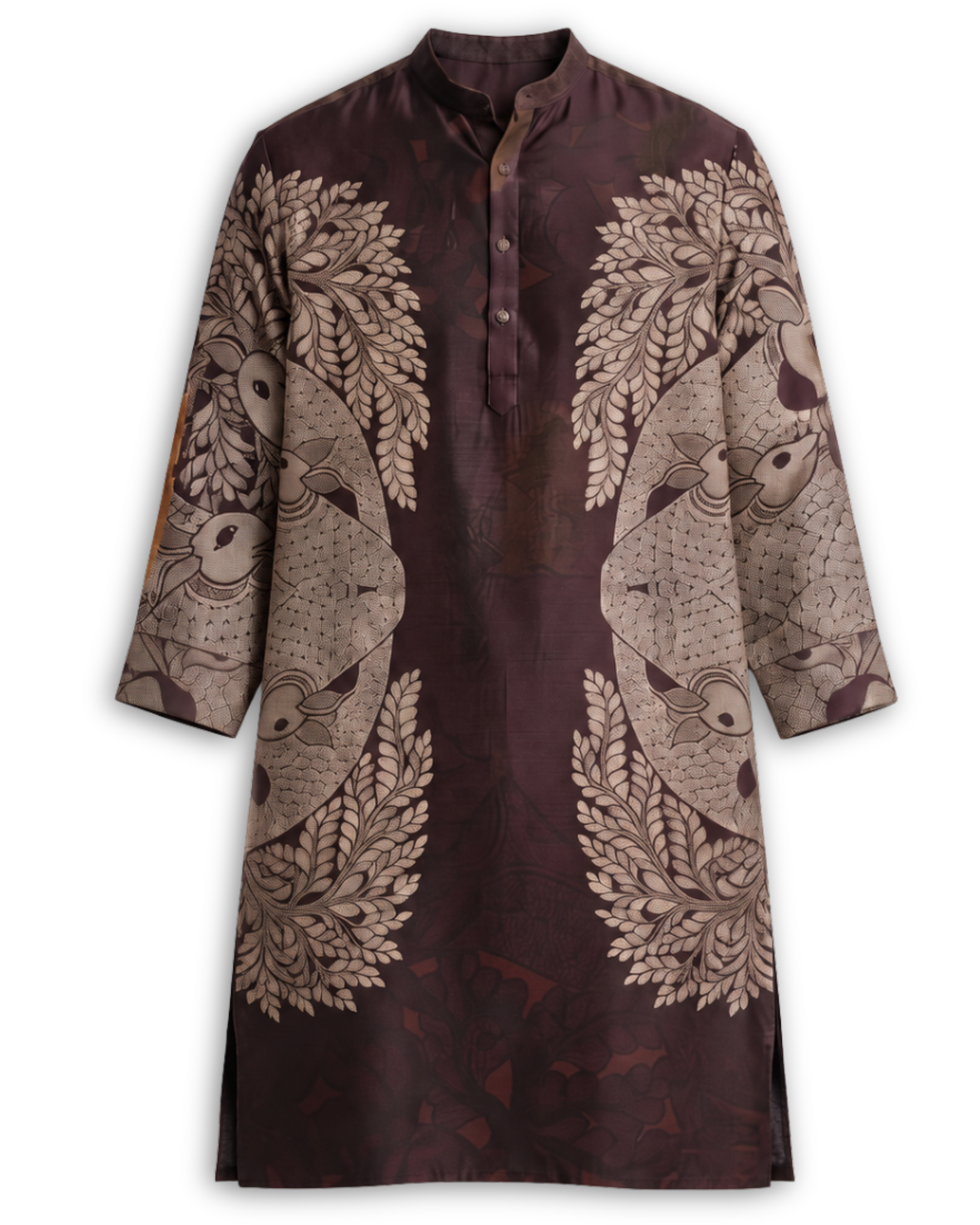 Gondlife Kurta Brown Men