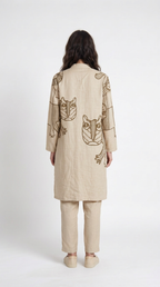 Gond Tiger Kurta Women back model view