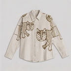 Gond Tiger Shirt flat front view