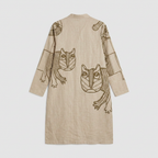 Gond Tiger Kurta flat back view