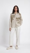 Gond Tiger Shirt Women front model view