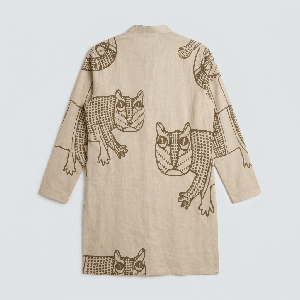 Gond Tiger Kurta Men - Naymish Designs