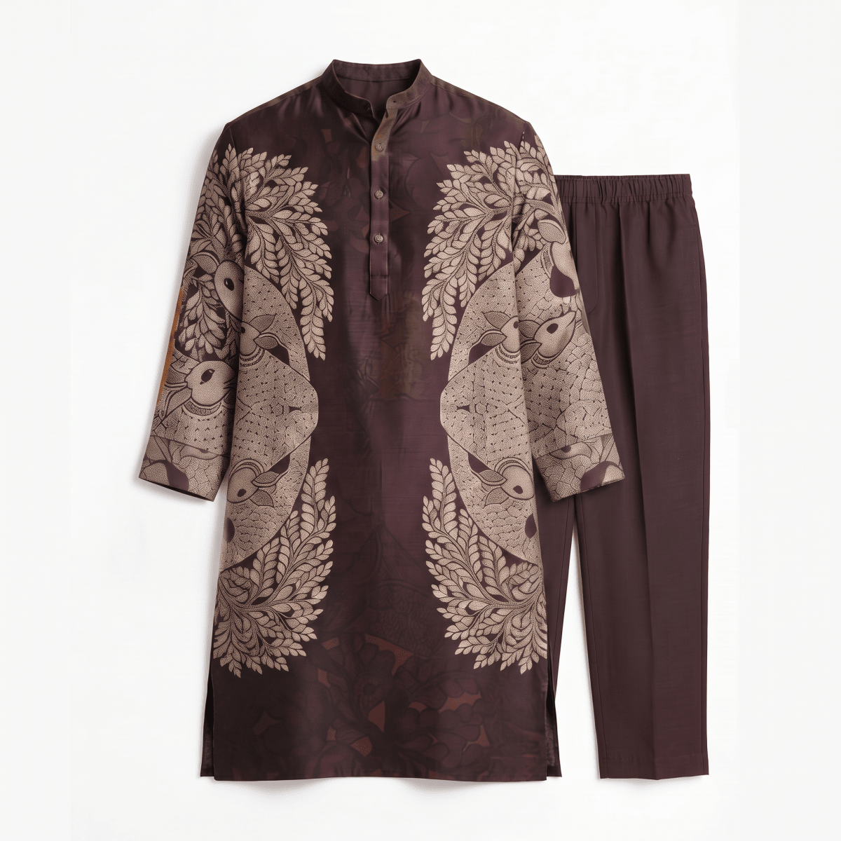 Gondlife Kurta Brown Men - Naymish Designs