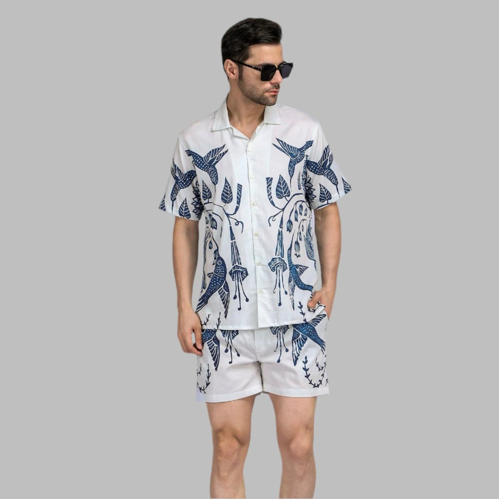 Hummingway White Luxury Shirts for Men - Naymish Designs