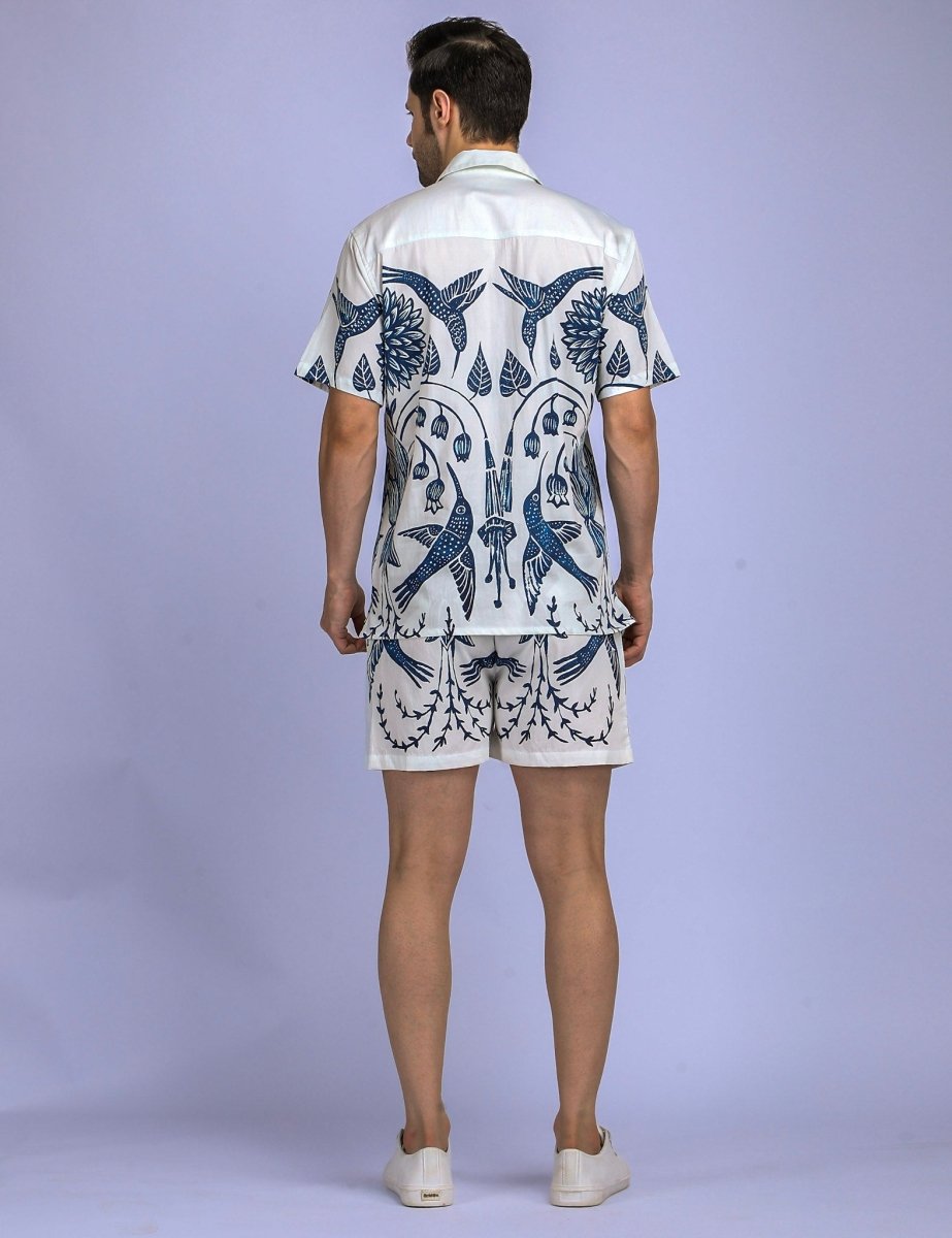 Hummingway White Luxury Shirts for Men - Naymish Designs