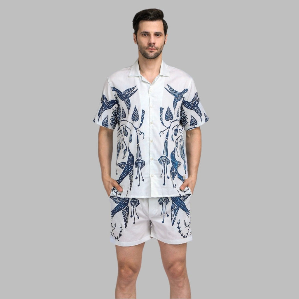Hummingway White Luxury Shirts for Men - Naymish Designs