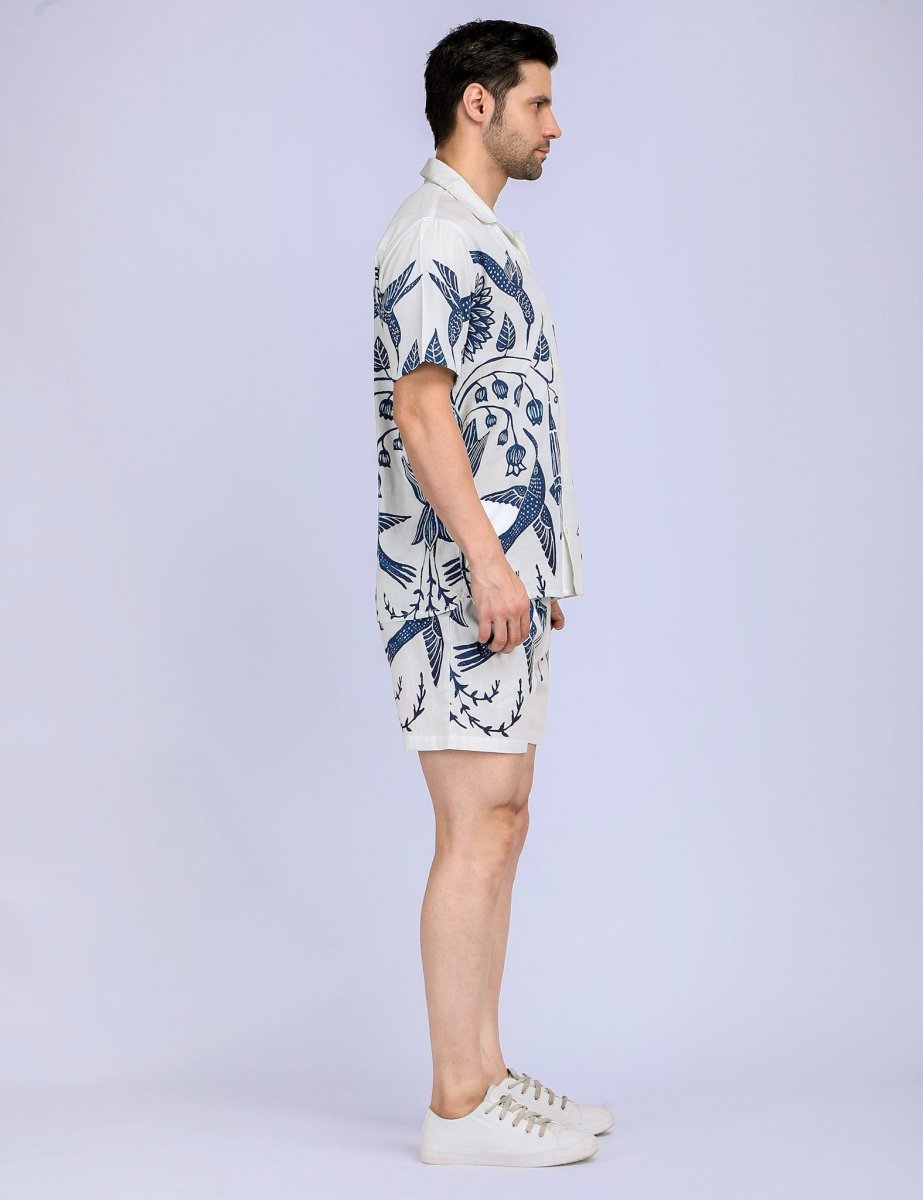 Hummingway White Luxury Shirts for Men - Naymish Designs