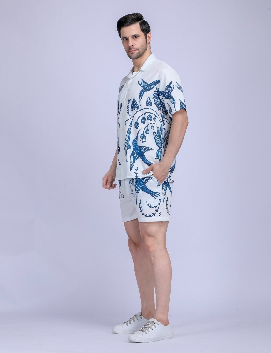 Hummingway White Luxury Shirts for Men - Naymish Designs