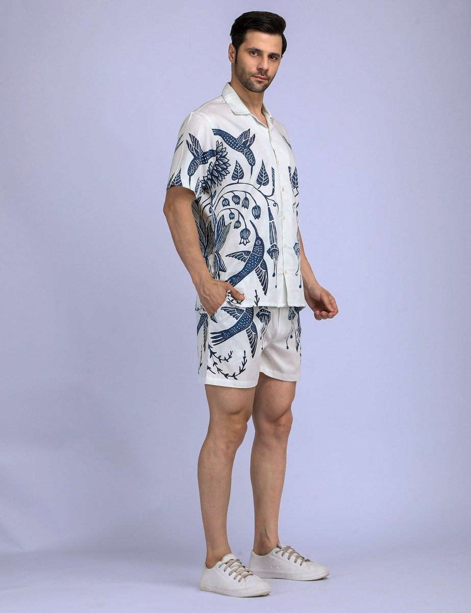 Hummingway White Luxury Shirts for Men - Naymish Designs