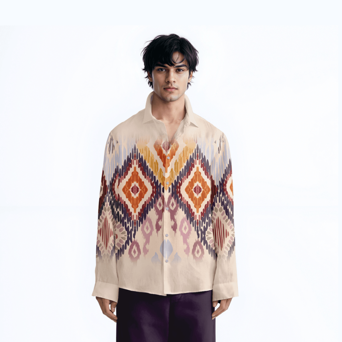 Ikat vintage t shirts men by Naymish - Naymish Designs