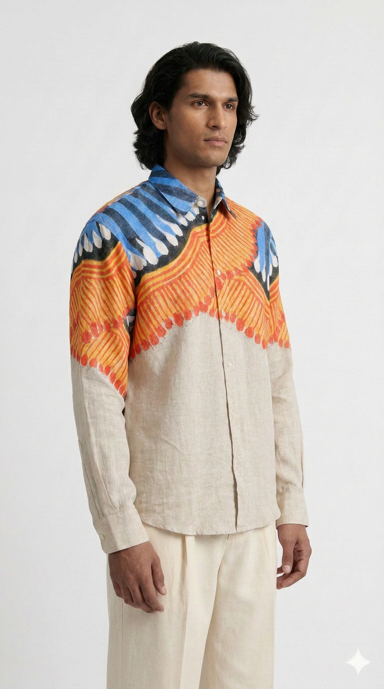 Kalighat Fire Shirt Men side view