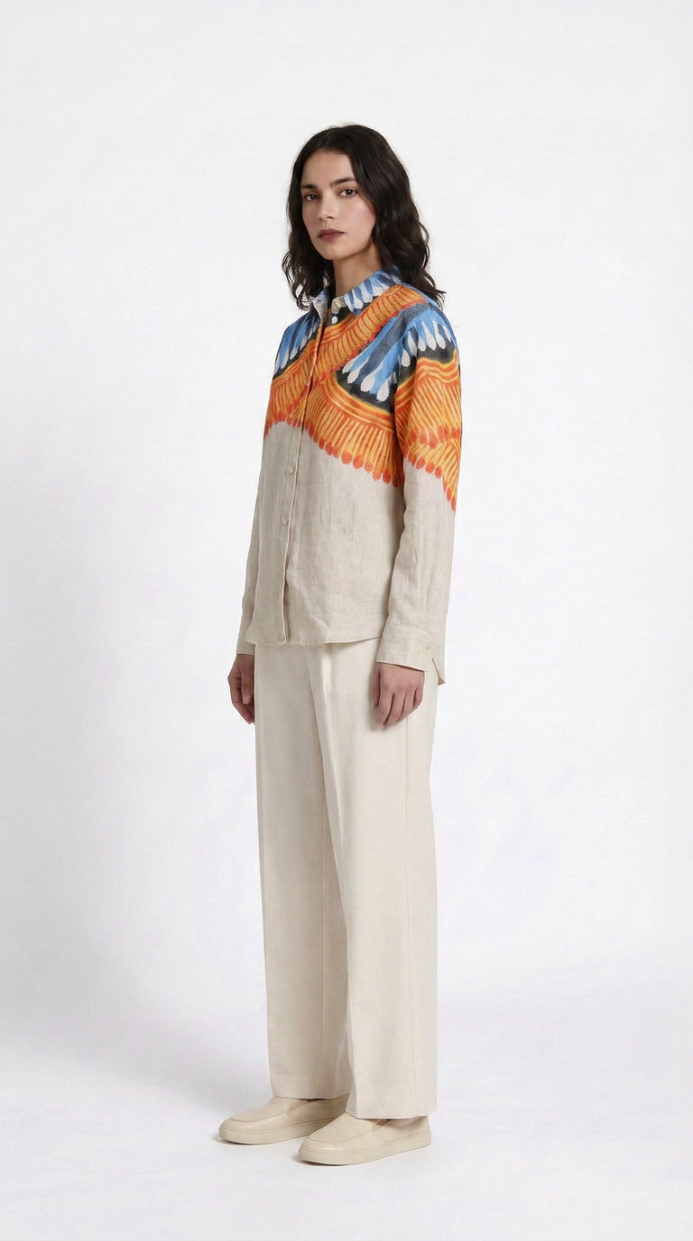 Kalighat Fire Shirt Women side view