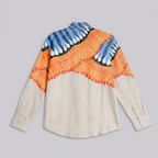 Kalighat Fire Shirt Set Women shirt flat back
