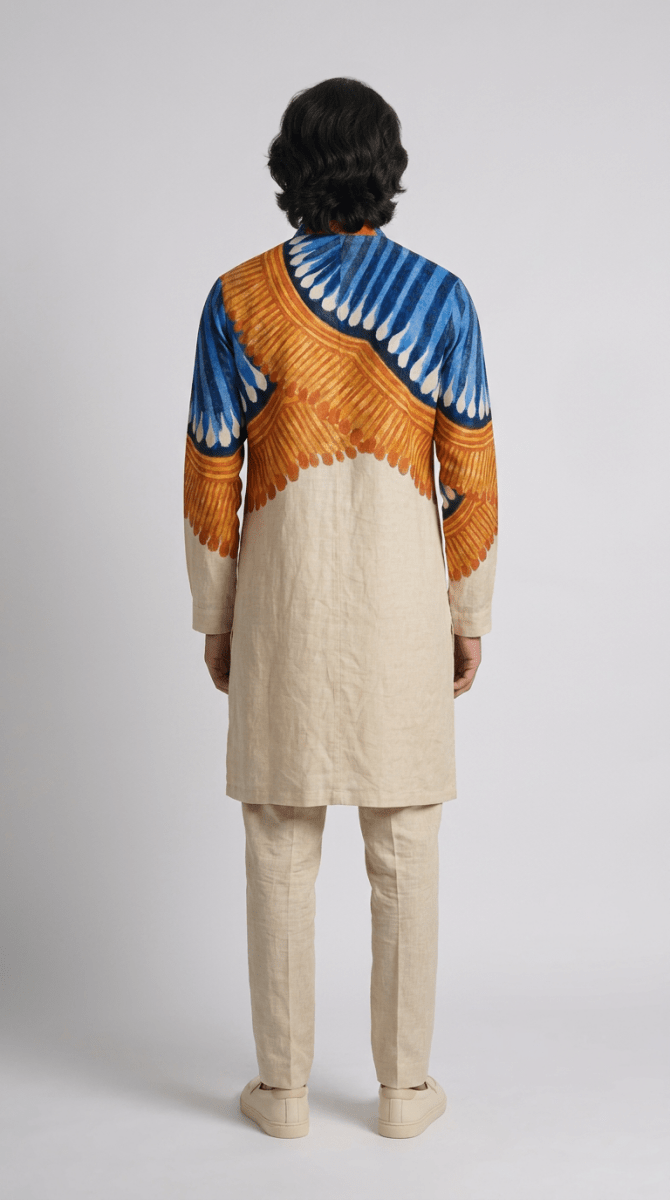 Kalighat Fire Kurta Men - Naymish Designs