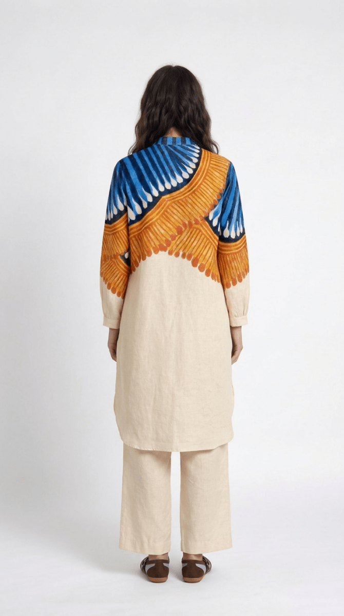 Kalighat Fire Kurta Women - Naymish Designs