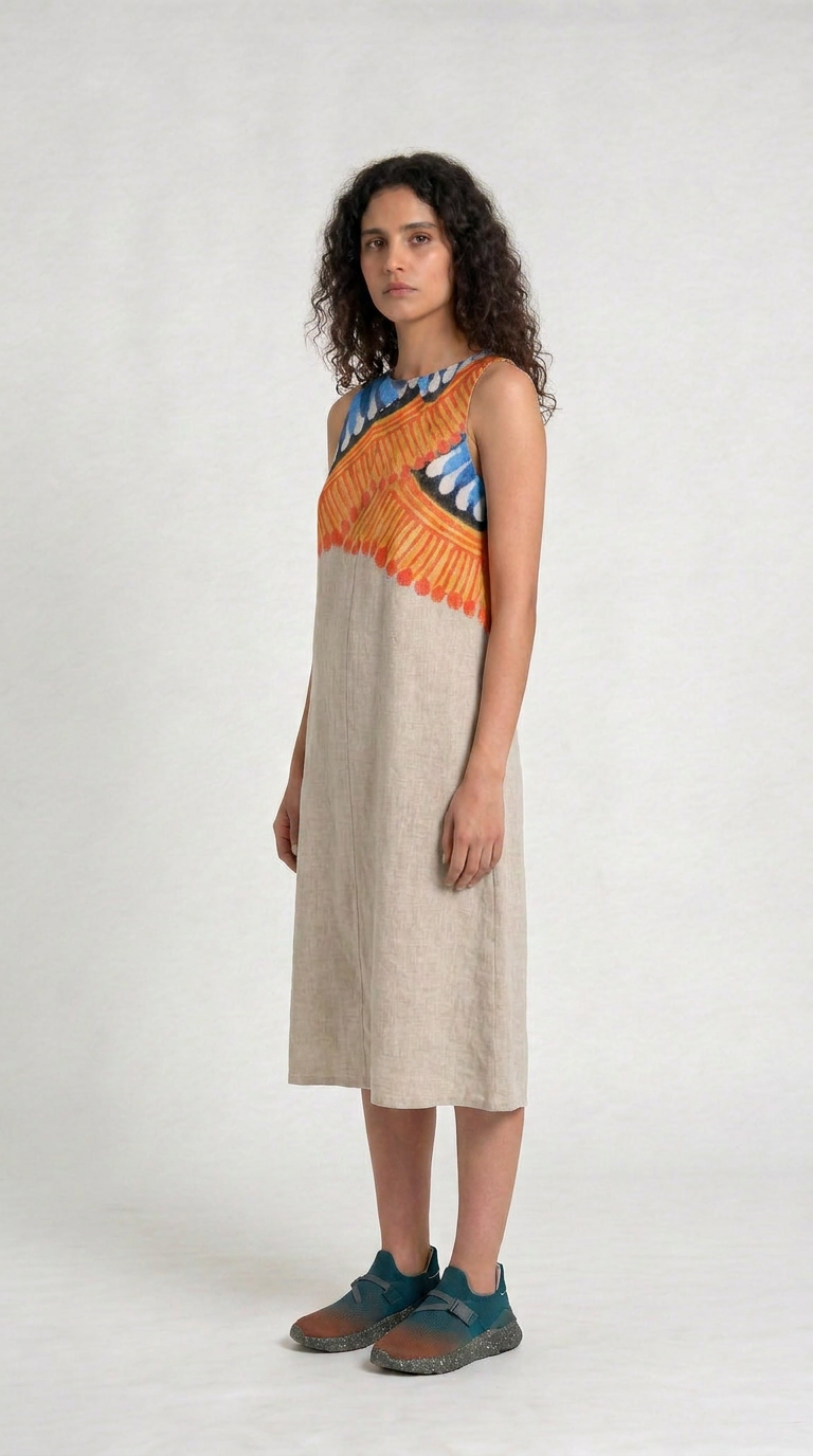 Kalighat Fire Dress Women side view