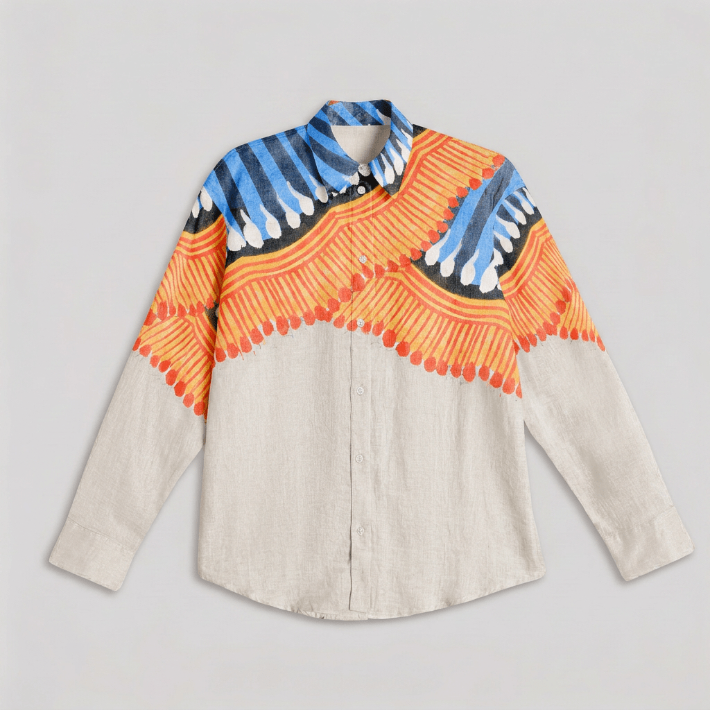 Kalighat Fire Shirt Set Men - Naymish Designs