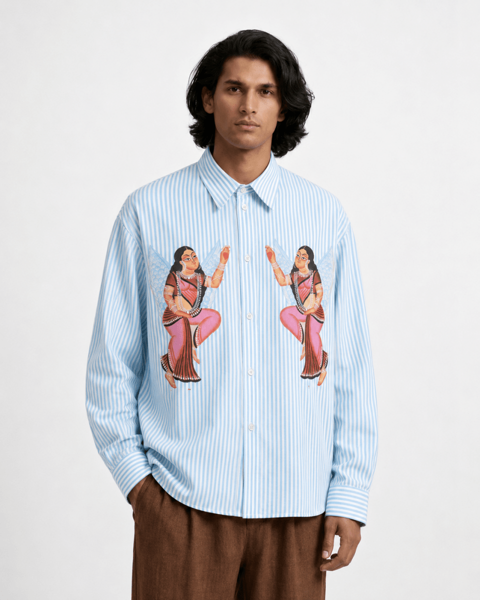 Kalighat Graffiti Shirt Men - Naymish Designs