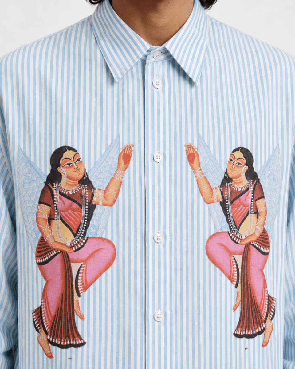 Kalighat Graffiti Shirt Men - Naymish Designs