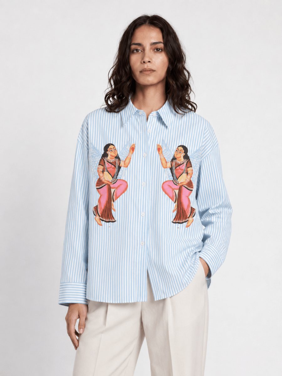Kalighat Graffiti Shirt Women - Naymish Designs