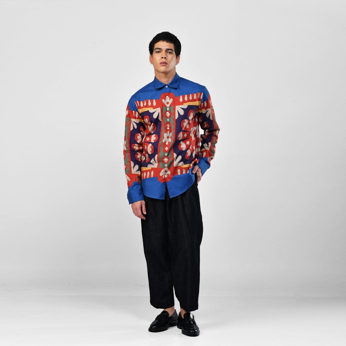 Kanaat - Luxury Shirt for Men Available in Cotton and Linen - Naymish Designs
