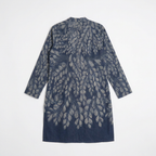 Gond Leaf Kurta Women Blue flat alternate back