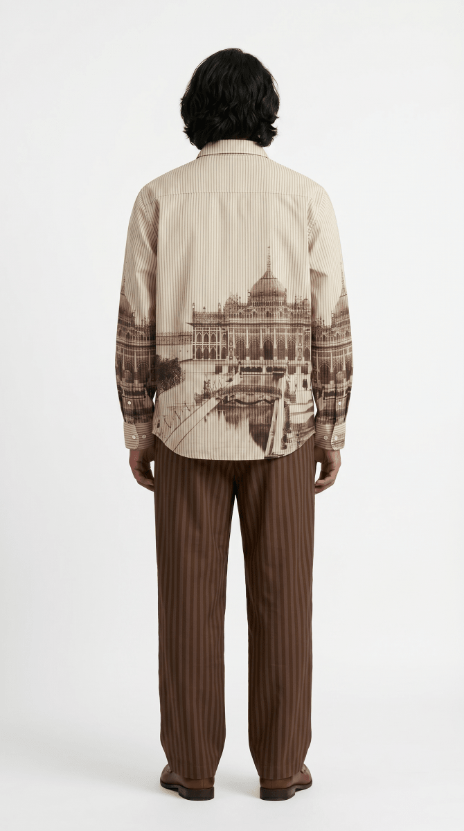 Lucknow - Shirt for Men - Brown - Naymish Designs