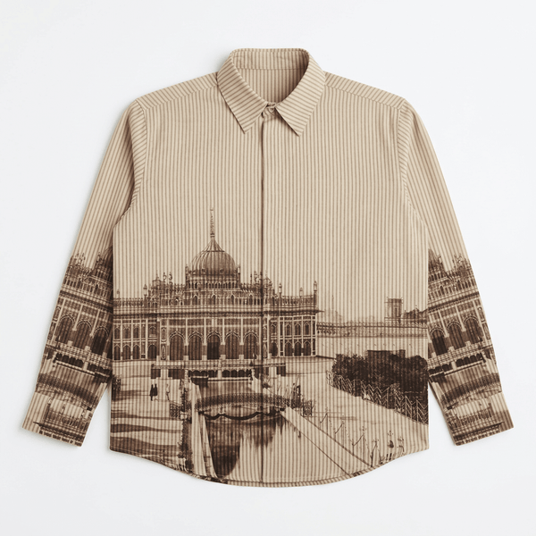 Lucknow - Shirt for Men - Brown - Naymish Designs