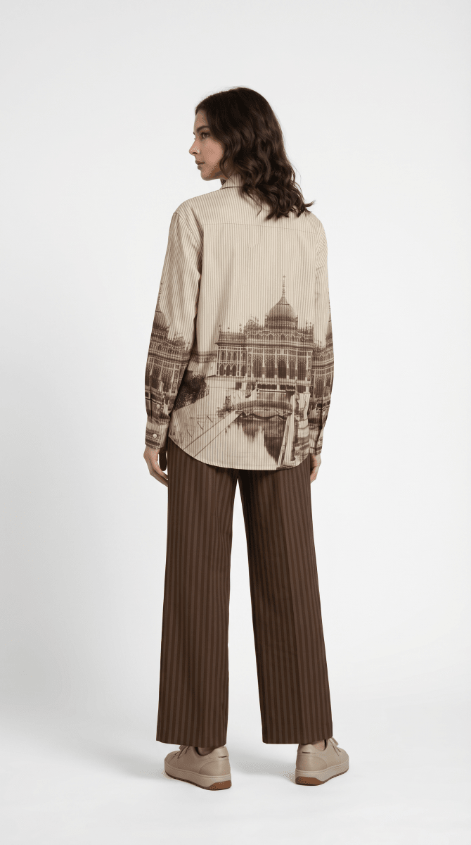 Lucknow - Shirt for Women - Brown (Copy) - Naymish Designs