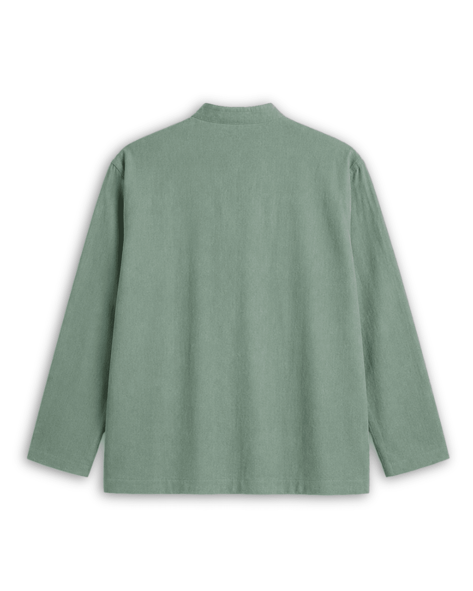 Mandarin Shirt by Naymish - Available in Offwhite, Blue, Black or Green - Naymish Designs