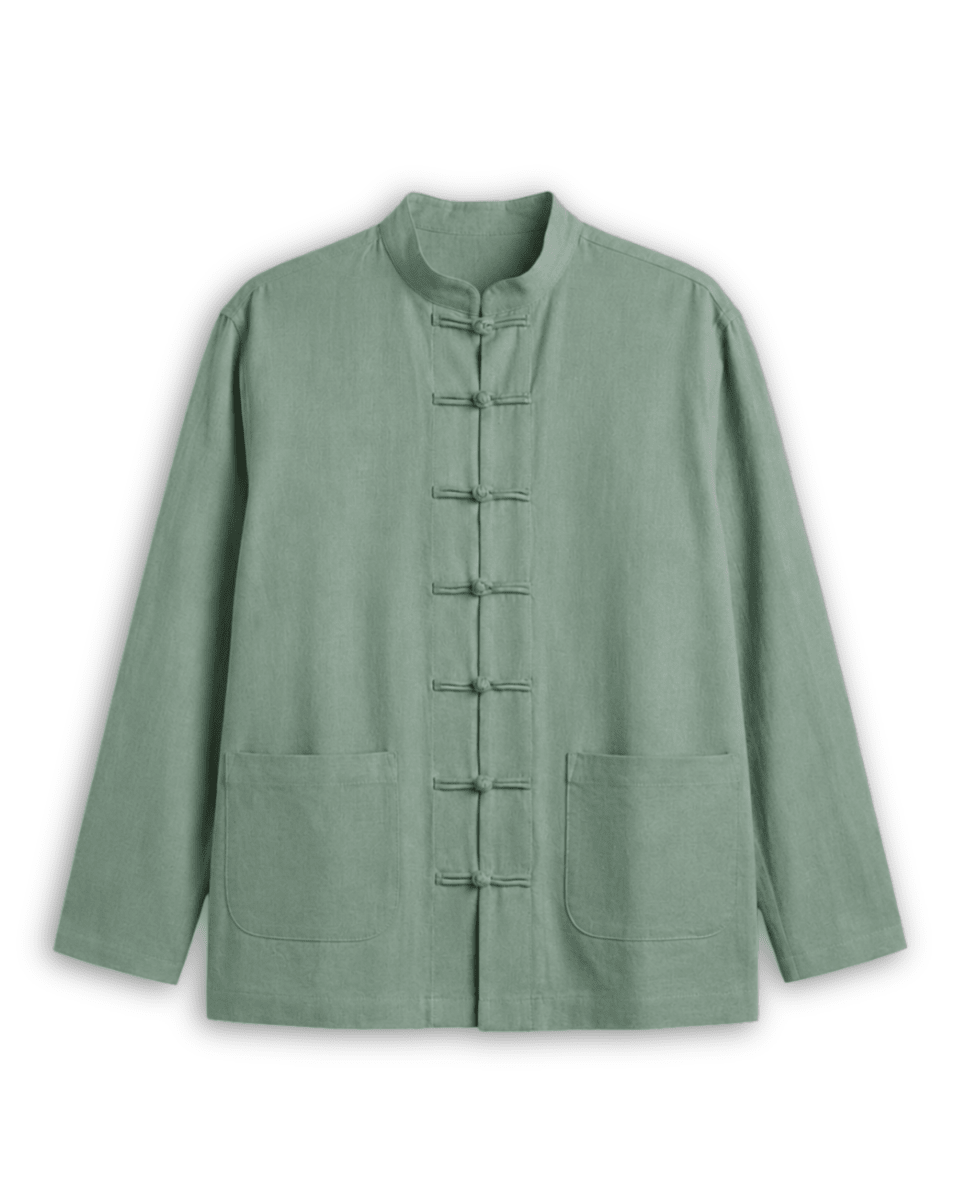 Mandarin Shirt by Naymish - Available in Offwhite, Blue, Black or Green - Naymish Designs