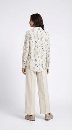 Marine Life Coral Shirt for Women in Linen - Naymish Designs