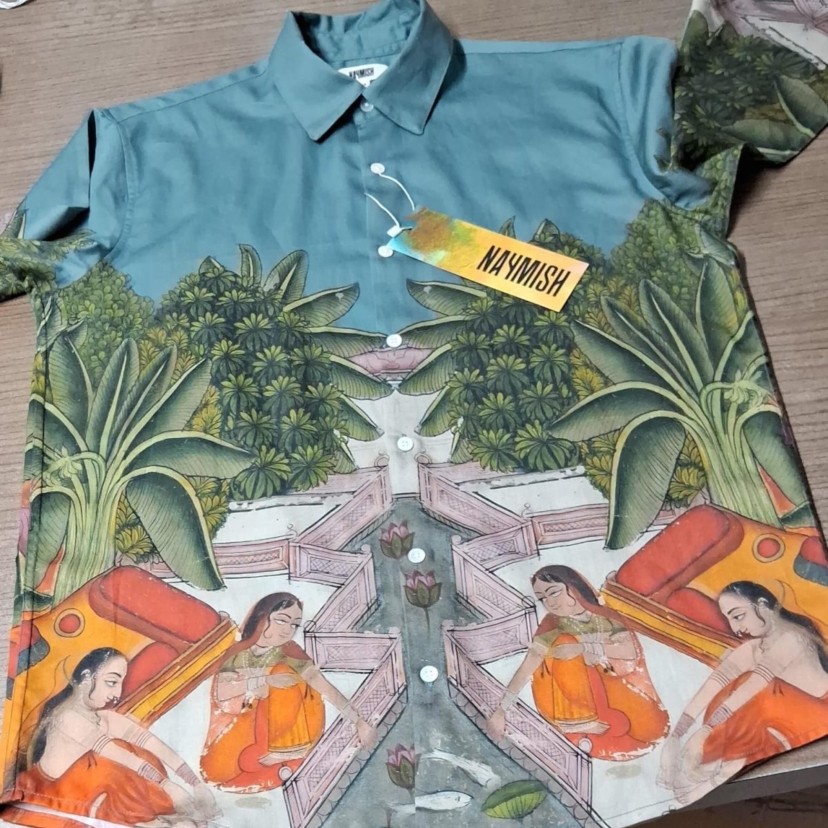 Medieval Backyard - Holiday Shirts Men Available in Cotton and Linen - Naymish Designs