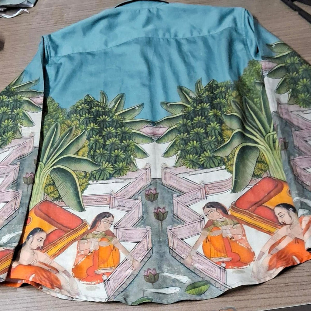 Medieval Backyard - Holiday Shirts Men Available in Cotton and Linen - Naymish Designs