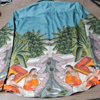 Medieval Backyard - Holiday Shirts Men Available in Cotton and Linen - Naymish Designs