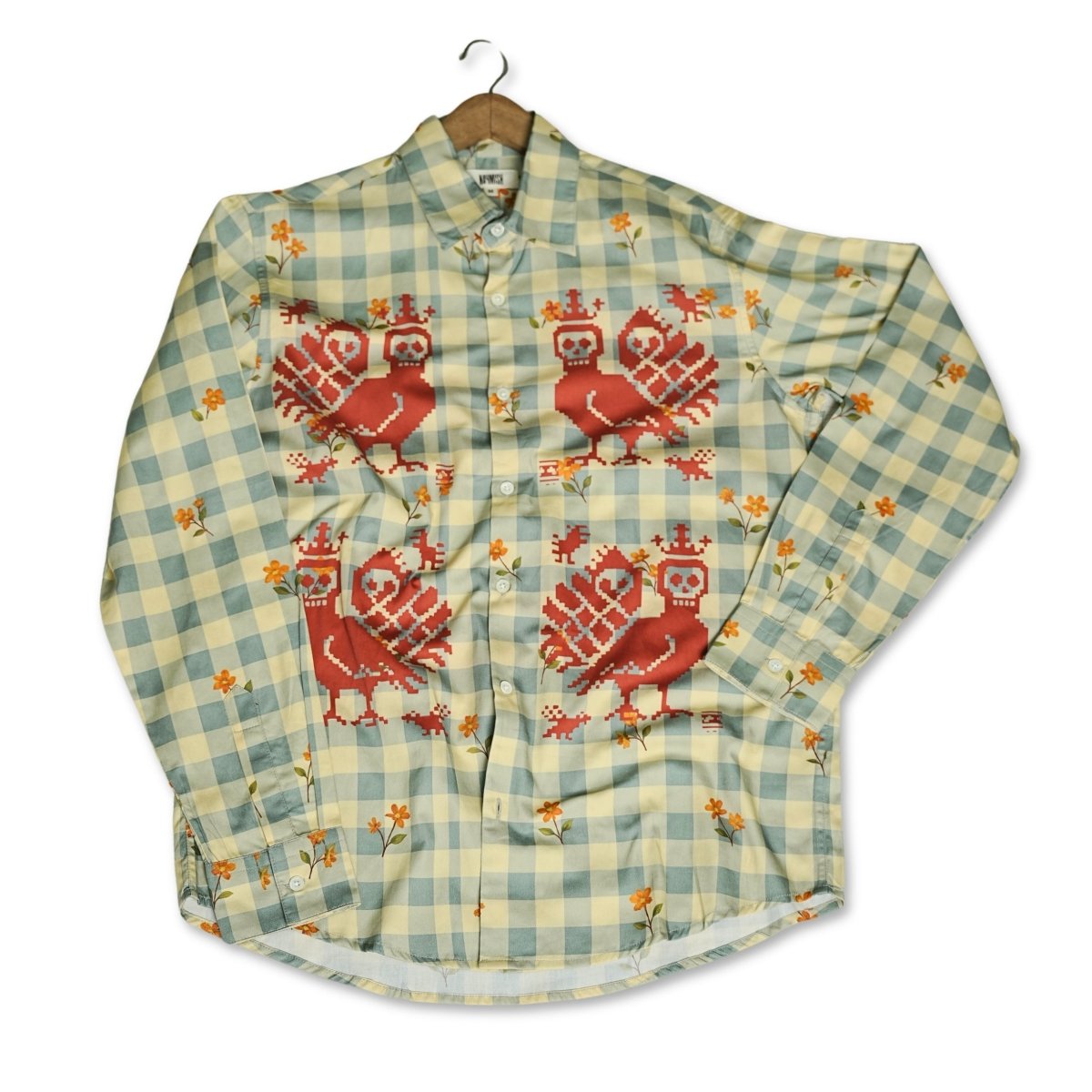 Memento Mori Checks - Luxury Designer Shirt | Soft Cotton or Pure Linen | Partywear shirt for Men - Naymish Designs