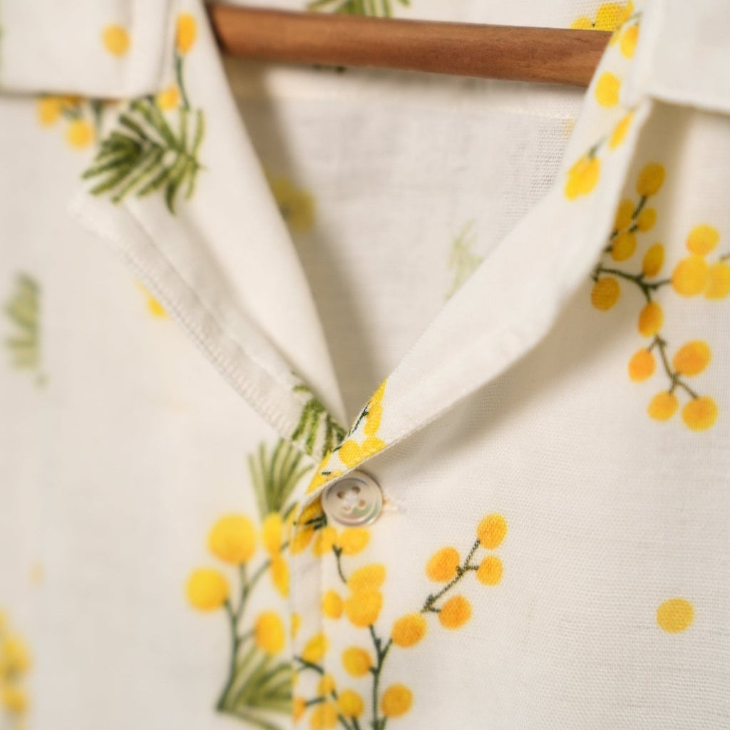 Mimosa Half Sleeve Shirt for Men - Naymish Designs