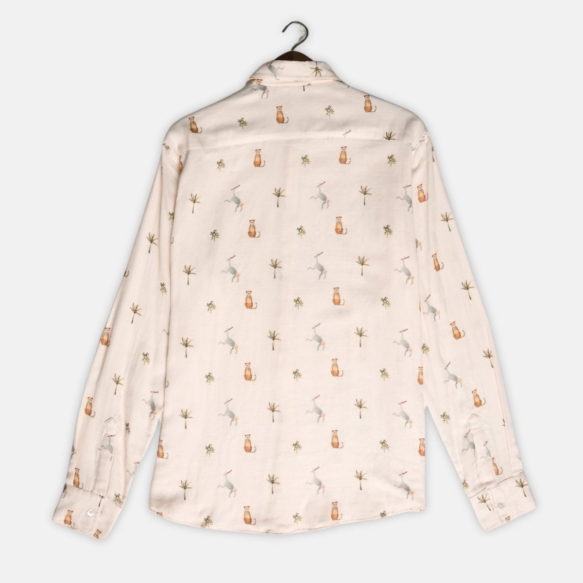 Monkey Cheetah - Luxury Designer Shirt | Soft Cotton or Pure Linen | Partywear shirt for Men - Naymish Designs