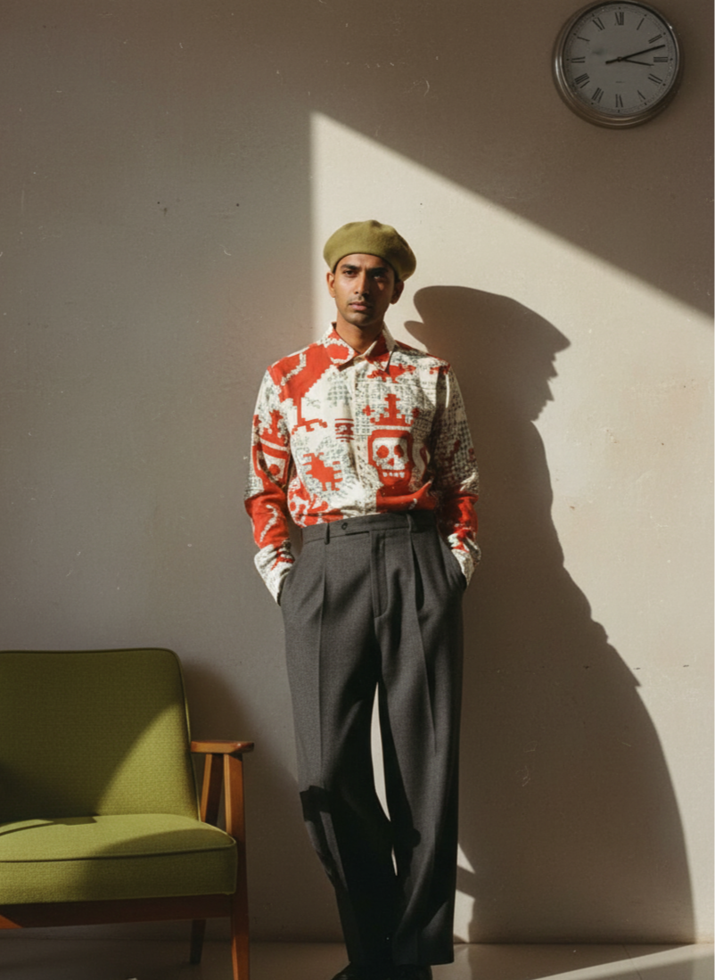 Mori Red Shirt for Men