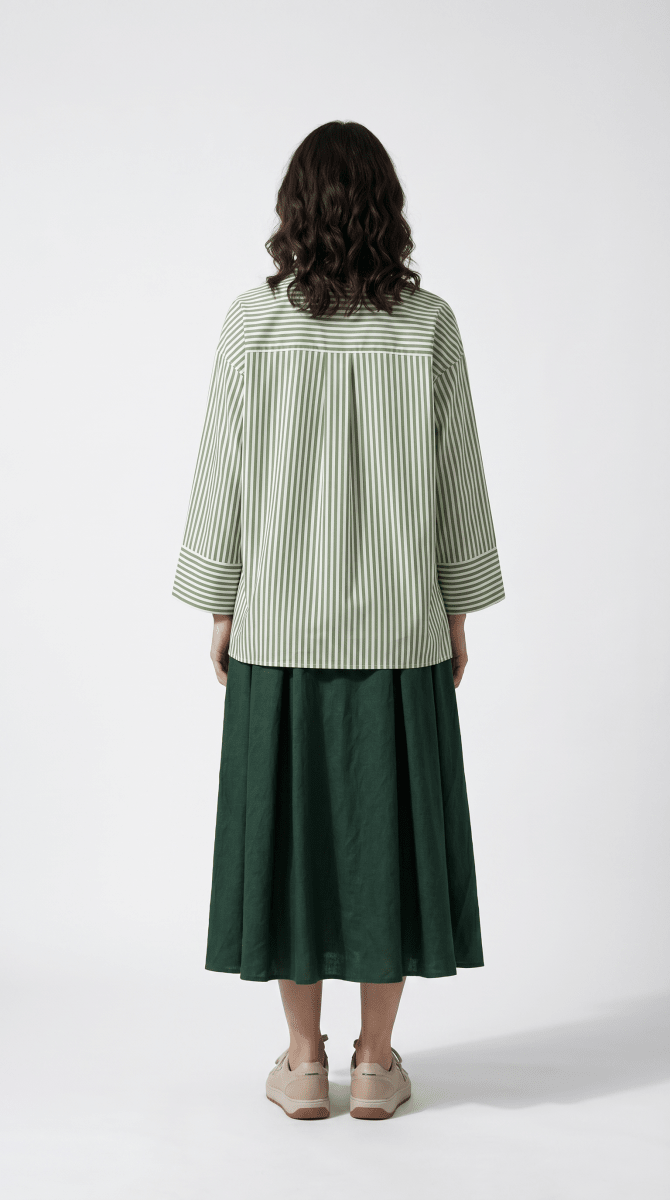 Natraj - Green Women Shirt - Naymish Designs