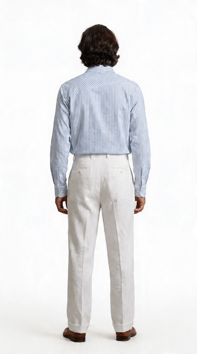 Natraj Oblique Placate Blue Shirt Men - Naymish Designs