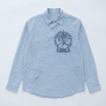 Natraj Oblique Placate Blue Shirt Men - Naymish Designs