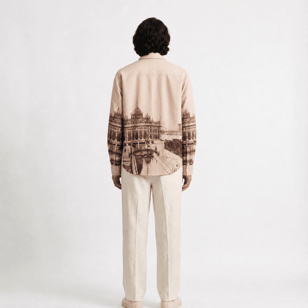 Naymish Cotton Men Shirt — Lucknow — Brown — Signature Wear - Naymish Designs