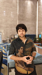 Naymish Cotton Men Shirt — RRV - Seetha - Brown - Naymish Designs
