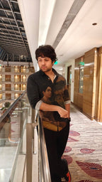 Naymish Cotton Men Shirt — RRV - Seetha - Brown - Naymish Designs