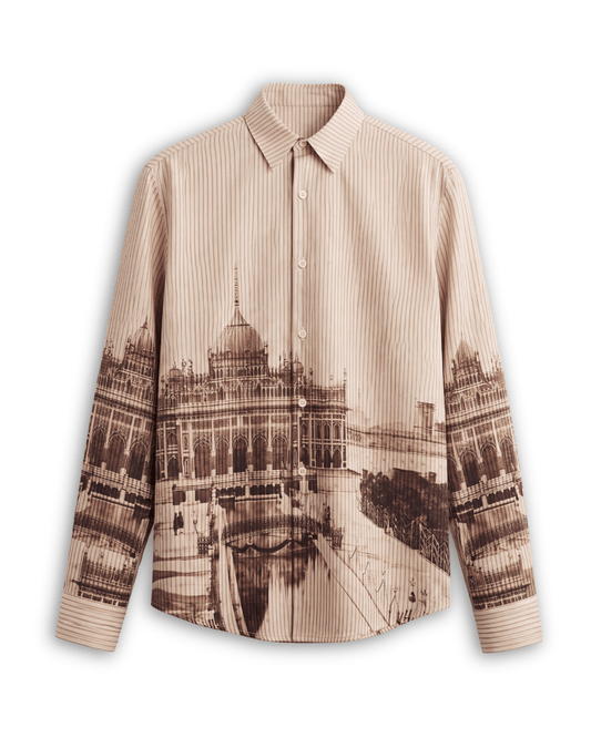 Naymish Cotton Women Shirt — Lucknow — Brown — Signature Wear - Naymish Designs