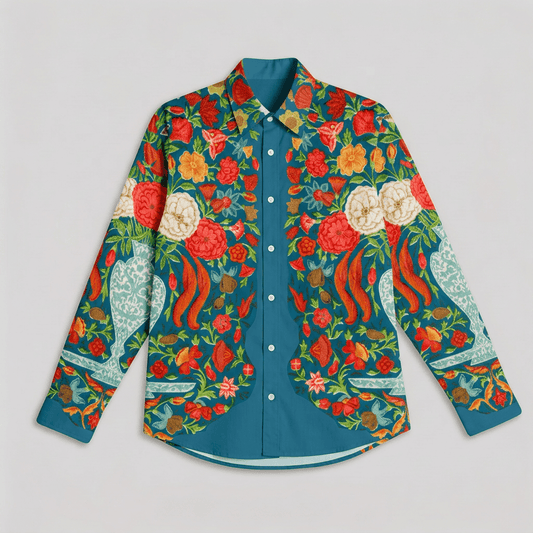 Naymish Cotton Women Shirt — Spring Bloom — Floral — Signature Wear - Naymish Designs