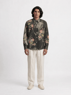 Naymish Giza Cotton Men Shirt — Vintage Family — Red - Naymish Designs