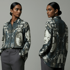 Padma Shirt for Women - Luxury Designer | Soft Cotton or Pure Linen  - Naymish Designs