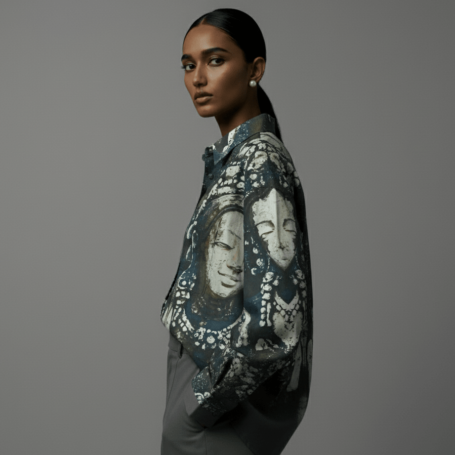 Padma Shirt for Women - Luxury Designer | Soft Cotton or Pure Linen  - Naymish Designs